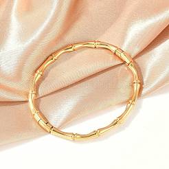 304 Stainless Steel Bamboo Joint Hinged Bangle&nbsp;JB757B