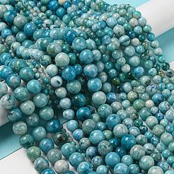 Natural Gemstone Hemimorphite Round Beads Strands&nbsp;G-L145-10mm-01