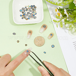 50Pcs Alloy Enamel Cabochons&nbsp;OCOR-WH0521-158