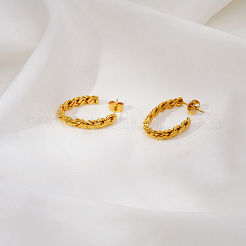 Twist 304 Stainless Steel Stud Earrings for Women&nbsp;SF2153