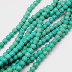 Synthetic Turquoise Beads Strands&nbsp;TURQ-G106-8mm-02D