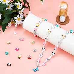 DIY Animal Themed Bead Stretch Bracelets Making Kits&nbsp;DIY-SC0014-69