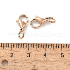 PVD Vacuum Plating 304 Stainless Steel Lobster Claw Clasps&nbsp;STAS-K155-D-11RG