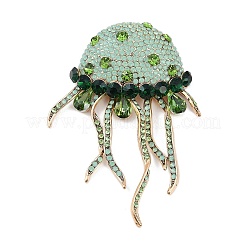 Jellyfish Alloy Rhinestones Tassel Brooches&nbsp;JEWB-S022-11B