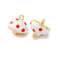 Brass Enamel Charms&nbsp;KK-F895-08G-01