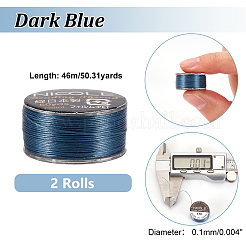 Nylon Beading Thread&nbsp;NWIR-WH0005-10Q