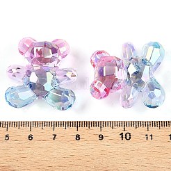 Gradient Color Transparrent Acrylic European Beads&nbsp;OACR-P024-01-01