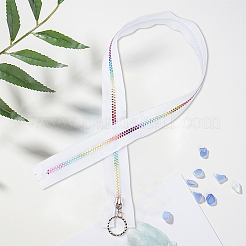 4Pcs #5 Nylon Coil Zippers Rainbow Zipper Tape&nbsp;SENE-CY0001-13A-02