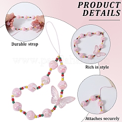 Acrylic Beaded Mobile Phone Lanyard Wrist Strap&nbsp;AJEW-WH20006-62