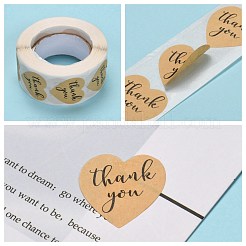 1 Inch Thank You Stickers&nbsp;X-DIY-G021-13A