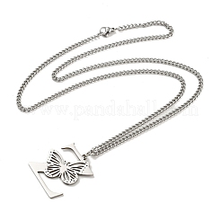 201 Stainless Steel Necklaces&nbsp;NJEW-Q336-01Z-P