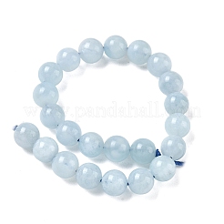 Natural Aquamarine Beads Strands&nbsp;G-D327-C03-8MM-01A