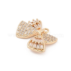 Brass Micro Pave Cubic Zirconia Pendants&nbsp;KK-U051-04G-02