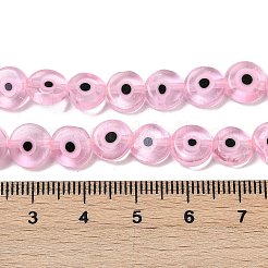 Handmade Evil Eye Lampwork Beads Strands&nbsp;LAMP-G164-10B-06