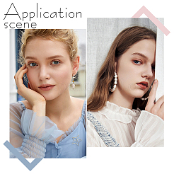 4 Styles Alloy Resin Hoop Earring Set for Women&nbsp;EJEW-UN0002-79