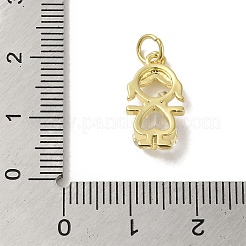 Rack Plating Brass Glass Pendants&nbsp;KK-P272-18A-G01