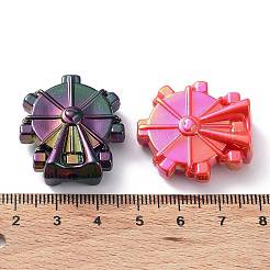 UV Plating Rainbow Iridescent Acrylic Beads&nbsp;OACR-A029-15