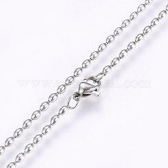 Non-Tarnish 304 Stainless Steel Ball Chain Necklaces&nbsp;NJEW-F221-06P