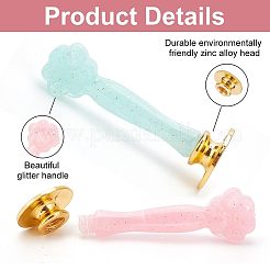 1 Set Golden Tone Zinc Alloy Seal Stamp Heads&nbsp;FIND-AR0003-92