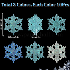 30Pcs 3 Colors Transparent Resin Decoden Cabochons&nbsp;RESI-SC0003-41