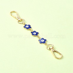 Alloy Enamel Evil Eye Flower Link Bag Strap&nbsp;FIND-YW00004