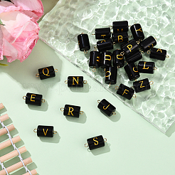 26Pcs Glass Connector Charms&nbsp;PALLOY-YW00117