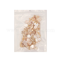 Ocean Natural Shell Chip Beaded Multi Layered Necklaces with Alloy End Chains for Women&nbsp;WGD1A0B-01