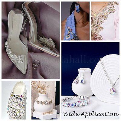 Sew on Rhinestone&nbsp;RGLA-T034-7x15mm-15-1