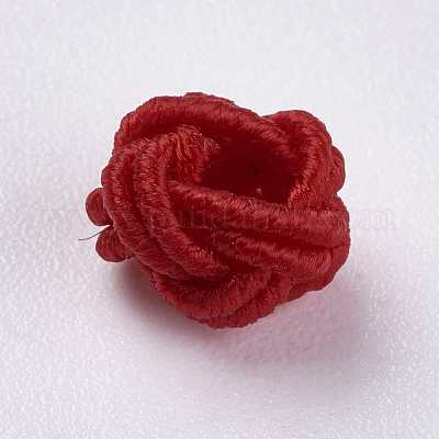 Polyester Weave Beads&nbsp;WOVE-K001-A03-1