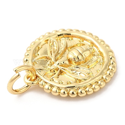 Eco-Friendly Rack Plating Brass Pendants&nbsp;KK-R143-22G-1