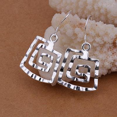 Screw Shape Brass Dangle Earrings&nbsp;EJEW-BB11986-1