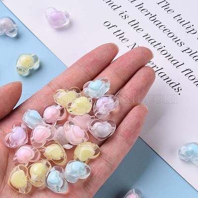 Transparent Acrylic Beads&nbsp;X-TACR-S152-08A-1