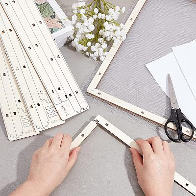 Basswood Assembled Paper Making Frame&nbsp;DIY-WH0001-73D-1