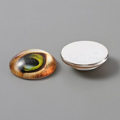 Glass Cabochons&nbsp;GLAA-WH0031-36A-1