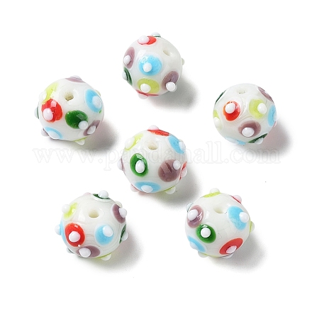 Handmade Bumpy Lampwork Beads&nbsp;LAMP-F022-03H-1