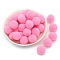 Polyester Ball, Costume Accessories, Clothing Accessories, Round, Hot Pink, 15mm, 144pcs/bag