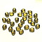 Imitation Austrian Crystal Beads, Grade AAA, Faceted, teardrop, Olive, 8x6x3.5mm, Hole: 0.7~0.9mm