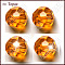 Imitation Austrian Crystal Beads, Grade AAA, K9 Glass, Faceted(32 Facets), Round, Orange, 10mm, Hole: 0.9~1mm