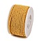 Polyester Cord, Twisted Cord, Gold, 3mm, 20yards/roll