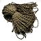 7 Inner Cores Polyester & Spandex Cord Ropes, with Patterns, for Rope Bracelets & Shoe Lace Cord Making, Olive Drab, 4mm, about 109.36 yards(100m)/bundle, 420~500g/bundle