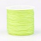 Nylon Braided Threads, Chinese Knotting Cords for Jewelry Making Macrame Craft, Green Yellow, 0.8mm, about 49.21 yards(45m)/roll
