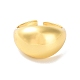 Plain Brass Open Cuff Ring&nbsp;RJEW-E292-10G-2