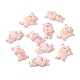 Spray Painted Resin Cabochons&nbsp;RESI-G031-13-1