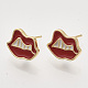 Brass Stud Earring Findings&nbsp;KK-T054-37G-NF-1