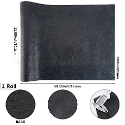 1Pc Flower Pattern PVC Leather Fabric&nbsp;DIY-CL0001-80B