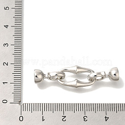 Brass Fold Over Clasps&nbsp;KK-K389-118P