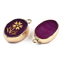 Natural Agate Pendants&nbsp;G-N326-154F