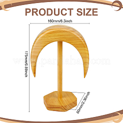 Wooden Hat Display Stand&nbsp;AJEW-WH0270-604