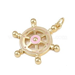 Brass Enamel Pendants&nbsp;KK-B150-21G
