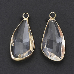 Transparent Glass Pendants&nbsp;GLAA-N038-10
